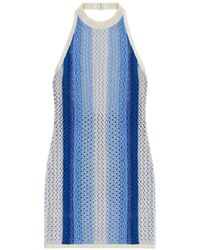 Kith - Crochet Knit Anya Mini Dress "Kyanite" 10" - Lyst