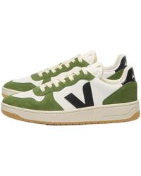 Veja - V-10 Prime Leather Sneakers Militar" Vi0221741" - Lyst