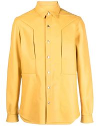 Rick Owens - Edfu Fogpocket Leather Jacket "Lemon" Ru01C4727 Lc 12" - Lyst