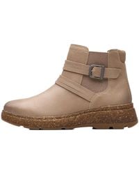 Clarks - Noralyn Strap Boot "Light Taupe Suede" 26180100" - Lyst