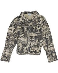 Rhude - Phone Sex Trucker Denim Jacket Rhd Motw 0079 Bei" - Lyst