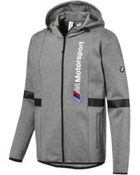 PUMA - Bmw Motorsport Hooded Sweat Jacket "Medium Heather" 576652 03" - Lyst