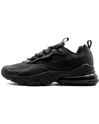 Nike - Air Max 270 React (gs) "triple Black" Shoes - Lyst