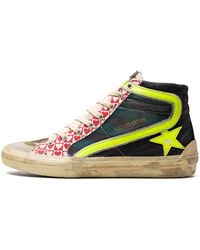 Golden Goose - Slide Canvas Upper Suede And Gabardine Toe Nylon Tongue Leather Star And Wave Ice" Gmf00508.F004407.50772" - Lyst