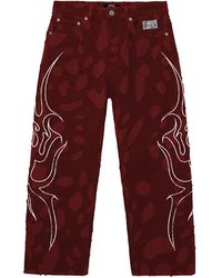 REVENGE - Flame Distressed Boro Denim Pant Rev0132" - Lyst