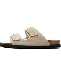 Palm Angels - Logo Printed Slide Sandals Pmih004F22Lea0010100" - Lyst