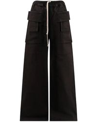 Rick Owens - Creatch Wide Cargo Pants "Dark Dust" Du02E7394 Tw 78" - Lyst