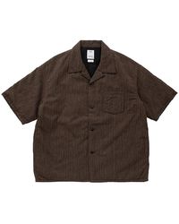 Visvim - Wallis Down Shirt S/S Santome 0125105011007-Brw" - Lyst