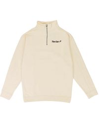 Sinclair - Quarter Zip Sweatshirt "Cream" Quarter Zip Crm" - Lyst