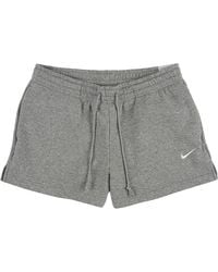 Nike - Sportswear Phoenix Fleece Mid Rise Shorts "Dark Heather Sail" Ih2108 063" - Lyst