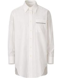 Brunello Cucinelli - Monili Trim Tailored Shirt Brun2837" - Lyst