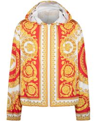 Versace - Baroque Print Hooded Jacket A81293 A230627 A743" - Lyst
