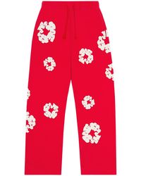DENIM TEARS - Cotton Wreath Baggy Sweatpants Dt161" - Lyst