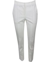 Brunello Cucinelli - Tailored Slim Trousers "Off" Brun1407" - Lyst