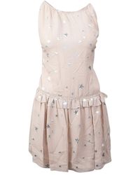 Amiri - Stars Fil Coupe Halter Dress "Nude" Amr-Xtps-0234" - Lyst