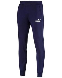 PUMA - Essential Logo Fleece Pants "Peacoat" 851753 06" - Lyst