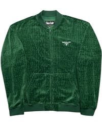 Sinclair - Croc Jacquard Velour Track Jacket Smt223 Grn" - Lyst