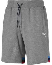 PUMA - Bmw Motorsport Life Sweat Shorts "Medium Heather" 596090 03" - Lyst