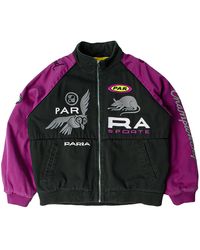by Parra - Owl Meets Rat Racing Jacket 55100-Purp" - Lyst