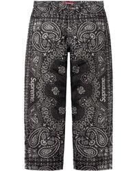 Supreme - Bandana Jacquard Baggy Jean "Ss22 - Lyst