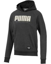 PUMA - Athletics Fleece Hoodie "Dark Heather" 580150 07" - Lyst