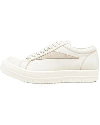 Rick Owens - Scarpe Pelle Vintage Low "Dirty Milk Pearl Milk" Ro01F6888 Lcolvs 31081" - Lyst