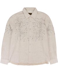 BIRTH OF ROYAL CHILD - Fireworks Beaded Diamond Button-Down Shirt Bc25Ssls05" - Lyst