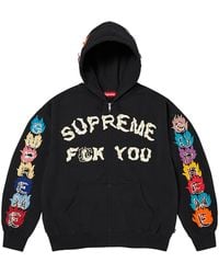 Supreme - F* You Zip Up Hooded Sweatshirt "Fw26 - Lyst