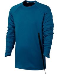 Nike - Tech Fleece Crew Neck Sweatshirt 846348 457" - Lyst
