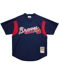 Mitchell & Ness - Mlb John Smoltz Authentic Batting Practice Jersey "2003 Atlanta Braves – Abpjac20009 Abrnavy03Jsm" - Lyst