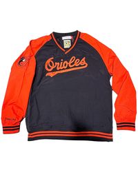 Mitchell & Ness - Nylon Pullover Jacket Vintage Logo "Mlb Orioles" Jk9272 Borbkor" - Lyst