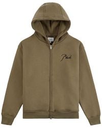 Rhude - Classique Zip Up Hoodie "Moss Rhps26Ho090126013" - Lyst