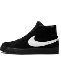 Nike - Zoom Blazer Mid Sb "black / White" Shoes - Lyst