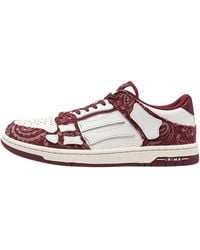 Amiri - Bandana Skeletoneton Low Top "Burgundy Amfosr1058 652" - Lyst