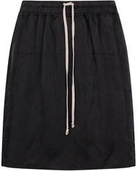 Rick Owens - Temple Kilt Shorts Ru01F2385 N 09" - Lyst