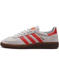 adidas - Handball Spezial "grey / Hi-res Red" Shoes - Lyst