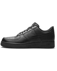 Nike - Air Force 1 Low "triple Black" Shoes - Lyst