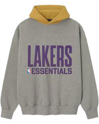 Fear Of God - Lakers Sports Fit Hoodie "Concrete Heather Canyon" 192Nb256405F" - Lyst