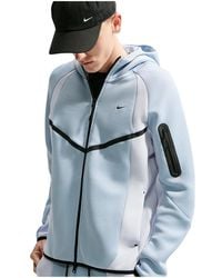 Nike - Tech Colour-Block Full-Zip Fleece Windrunner Jacket "Light Armoury Football If1325 440" - Lyst