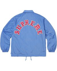 Supreme - Old English Arc Coaches Jacket "Fw25 - Lyst