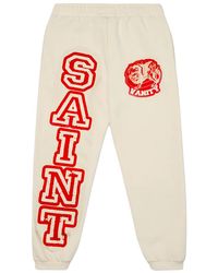 SAINT VANITY - Varsity Sweatpants "Cream" Sv107" - Lyst