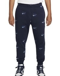 Nike - Sportswear Club Bb Aop Jogger Pants Style "Midnight" Dv9611 451" - Lyst
