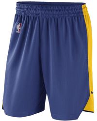 Nike - Nba Practice Shorts "Golden State Warriors" 866941 495" - Lyst