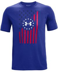 Under Armour - Freedom Chest Flag T-Shirt 1365053 400" - Lyst