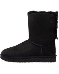 UGG - Bailey Bow 2 Boots "black" - Lyst