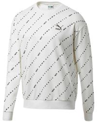 PUMA - 90S Retro Aop Crewneck Sweatshirt 579404 02" - Lyst