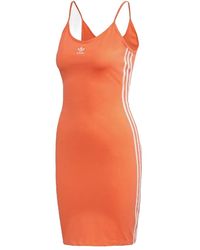 adidas - Originals Spaghetti Strap Dress "Semi Coral Fm3279" - Lyst