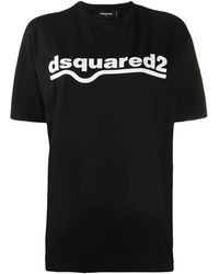 DSquared² - Classic Logo Cotton T-Shirt S75Gd0141-S22427-900" - Lyst