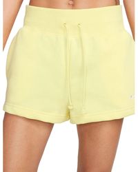 Nike - Phoenix Fleece High-Rise Shorts "Lemon" Fd1409 706" - Lyst