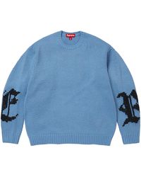 Supreme - Cross Stitch Logo Sweater "Fw26 - Lyst